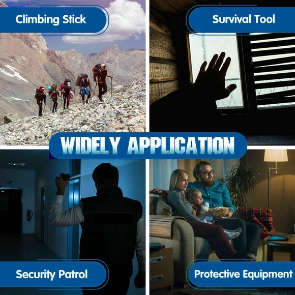 Portable Outdoor Tool Self Defense Personal Defense Camping Hiking Walking Stick - Picture 3 of 8